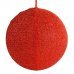 Χριστουγεννιάτικη Υφασμάτινη Μπάλα Οροφής, Κόκκινη (40cm)